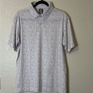 Stylish Men's Polo Shirt - Multicolor Pattern